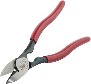 Klein Tools 1104 BX Cable Cutter and All-Purpose Shears, Made in USA, BX Cable, Sheet Metal, Steel Strapping, Bundling Wire, with Stripping Notch
