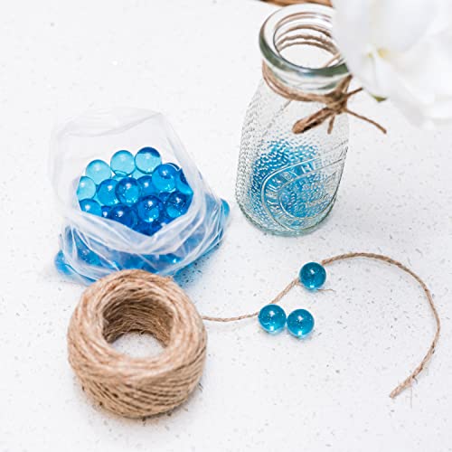 Galashield Blue Glass Marbles Bulk Fillers | Round Beads for Vases, 5lb (Approx. 400 pcs)