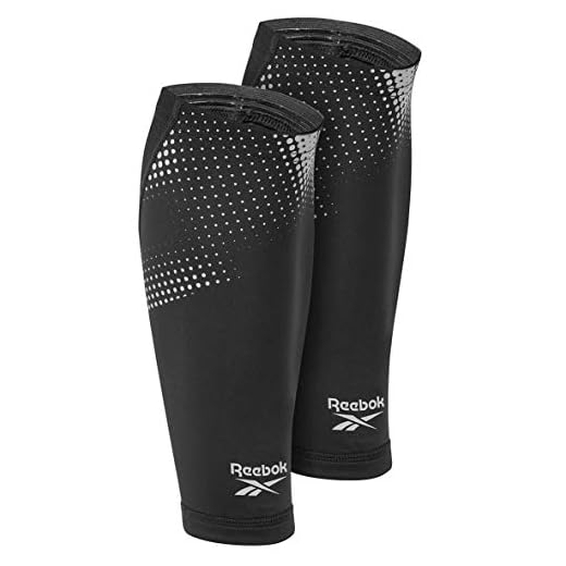 Reebok Running Mangas de Compresion, Pequeña (Becerro 25 - 30 cm)