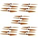 HONGYI Hélice 10 pcs CW + de la CCW Hélice Blades Hélices for HUBSAN H501S X4 / H501C MJX B3 RC Quadcopter Pièce détachée Drone Accessoires (Color : Yellow)