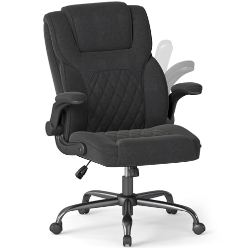 Full Metal Frame Breaherable Linen Home Orgonomic Office Chair 36Pounds Weight,44'High Computer...