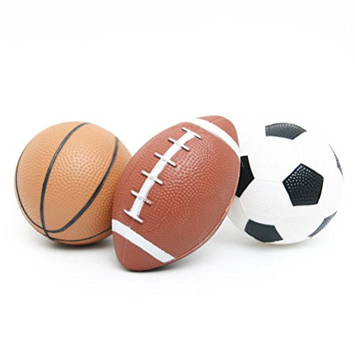 YIJIAOYUN Set de balones Deportivos para niños (Baloncesto, Fútbol y Fútbol) / Juegos al Aire Libre