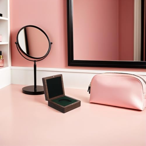Caja de madera para monedas de 90 mm Abaodam con forro suave elegante 7