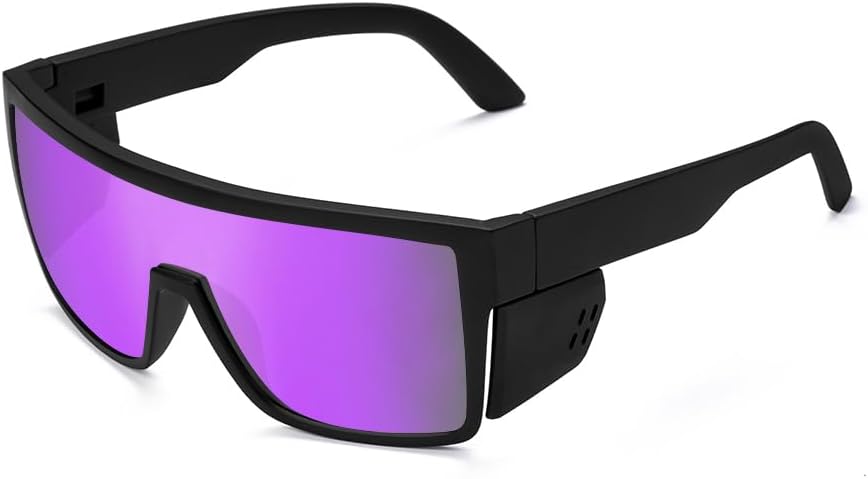 Safety Polarized Sunglasses for Men and Women UV400 Protection and Includes Removable Side Shields,ANSI Z87