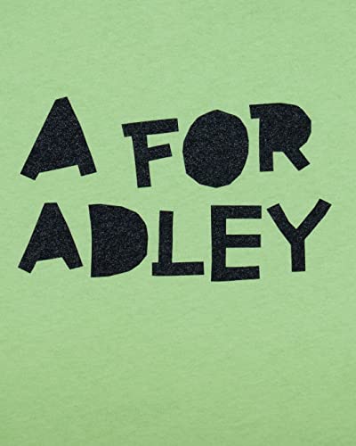 A FOR ADLEY Merch, Adley's Best Friends Forever Line Blackout Logo on Lime Green Youth Tee Shirt2