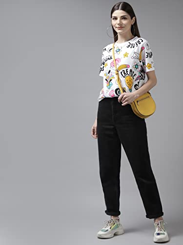 Image of THE DRY STATE Women Cotton Half Sleeve T-Shirt