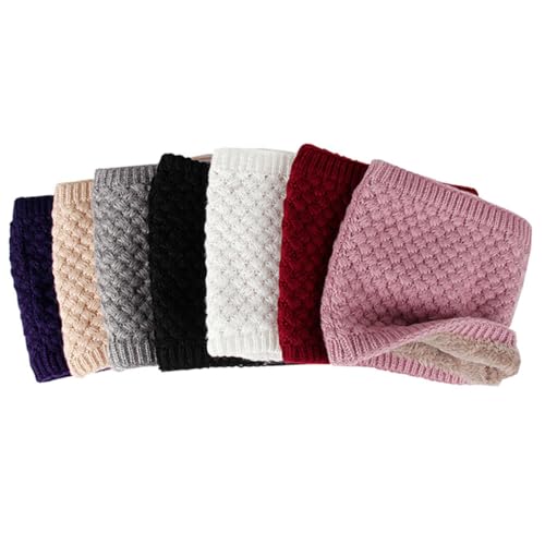 KESYOO Unisex Thick Knit Neck Warmer Circle Scarf Cozy Chunky Loop Scarf for Men and Women Deep Ideal for Cold Weather Fashion and Comfort4