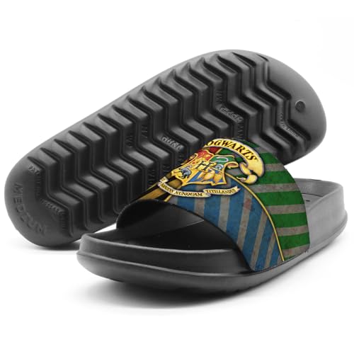 Popfunk Harry Potter Hogwarts Crest Unisex Adult Slides Sandals Officially Licensed Hypd Slydr Switch™4