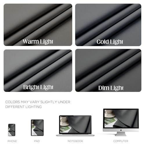 Cortinas de cocina y sala de estar CUCRAF con aislamiento térmico gris 5