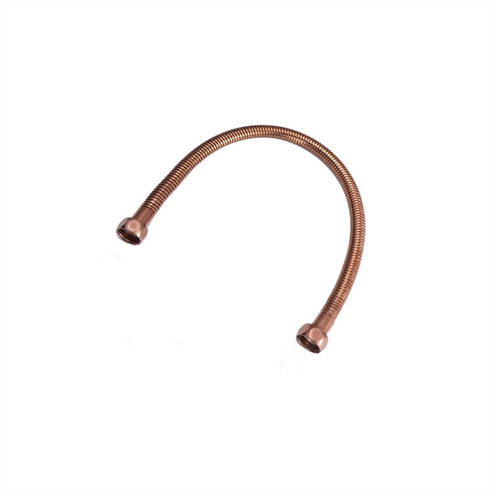 Ręczny wąż prysznicowy zamienny, Węże prysznicowe Wąż hydrauliczny 1/2 kątowy zawór przyłączeniowy Wąż hydrauliczny do wymiany 50 cm(C)