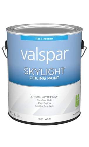 Valspar 1 Gallon 15029 White Skylight Ceiling Paint, Flat