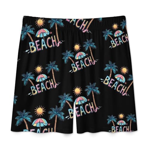 Life Cute Beach Men's Pajama Bottoms Lounge Pj Shorts Stretch Sleep Shorts for Home Vacation Beach4