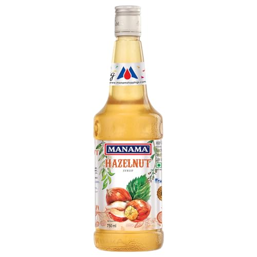 Image of Manama Hazelnut Fruit Flavoured Syrup for Mocktails and Dessert Toppings (750ML)