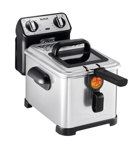 Tefal FR5101 Filtra Pro Inox & Design | 3,0 L | Premium Fritteuse | 2300 Watt | Semiprofessionelle Fritteuse mit Öl | Clean-Oil-System...