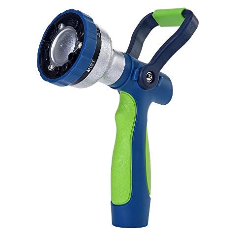 GREEN MOUNT Heavy Duty Garden Hose Nozzle with New Patent Spray Patterns Cover