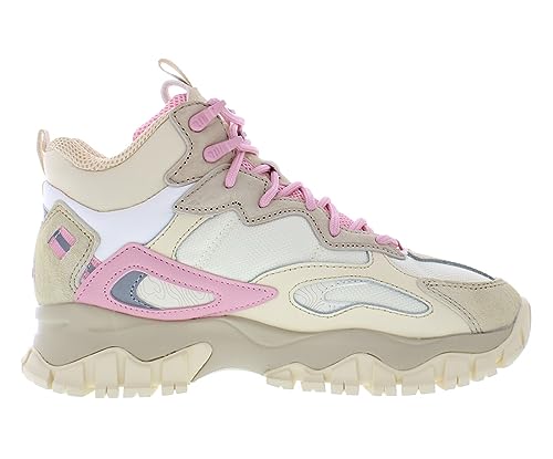 Fila Ray Tracer Tr 2 Mid Womens Shoes Size 7.5, Color: Khaki/Pink3
