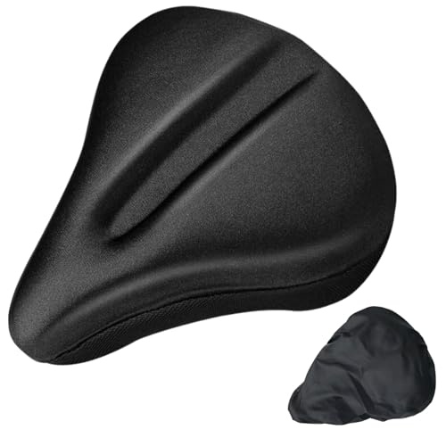 DIZLAS 自転車 サドルカバー (防水カバー付き)クッション 痛くない エアロバイク クロスバイク (スタンダード)