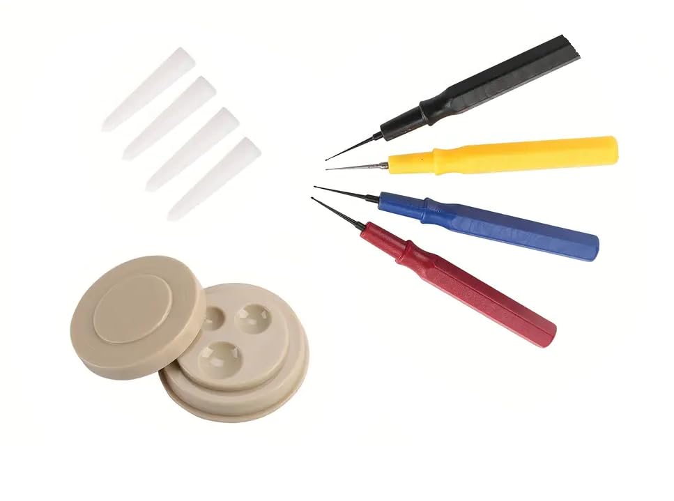 Kit de herramientas de reparación de relojes con aguja para bolígrafo engrasador, 4 tamaños y 1 taza engrasadora, juego de herrami