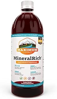 Maximum Living MineralRich Minerals Supplement - Liquid Blend of Vitamins and Trace Minerals - 32 oz