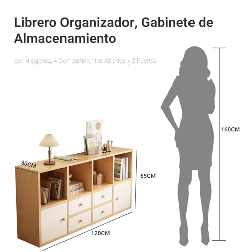 Libreros Y Estantes, Home librero madera Marca RWDSDWT (2)