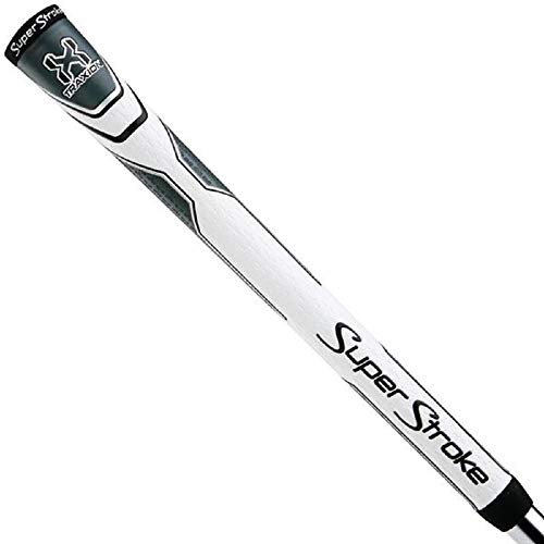 SuperStroke Traxion Tour Golf Swinging Iron Grips 2019 (White/Gray, Midsize)