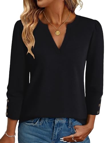 NORACORA Blouses for Women Dressy Casual 3/4 Length...