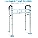 OasisSpace Stand Alone Toilet Safety Rail - Heavy Duty Medical Toilet Safety Frame for Elderly, Handicap and Disabled - Adjustable Bathroom Toilet Handrails, Width Adjustable Design, Fit Any Toilet