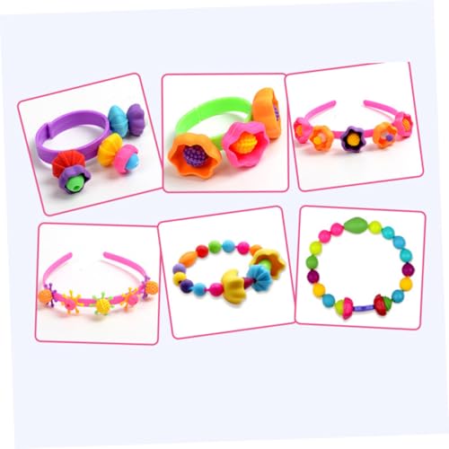 Cuentas de plástico para pulseras de niñas Beaupretty con caja portátil de diseño creativo 3