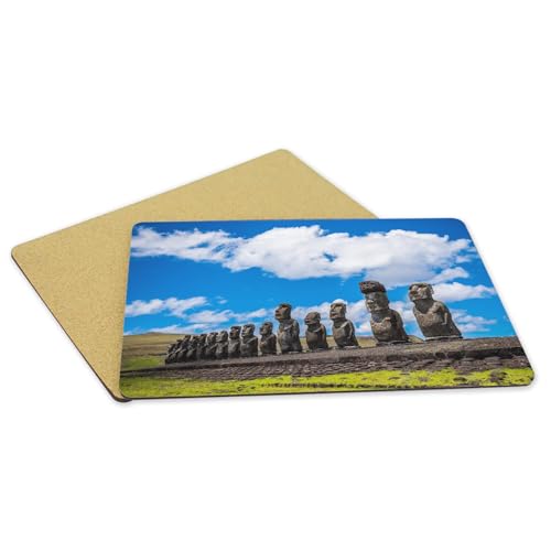Napperons Moai en liège imperméables et isolants contre la chaleur - 5