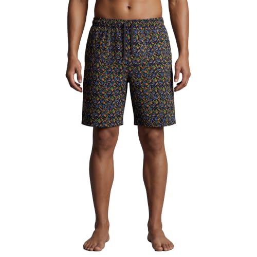 Image of Amul Comfy Men's Cotton Rich Printed Bermuda-Pack of 2- Assorted