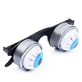 NUOBESTY Kids Scary Glasses Halloween Glasses Eyeball Spring Eyeglass Silly Party Favors for Costume Party
