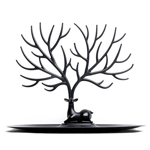 Finer shop Creative Sika ciervos árbol joyas accesorio de pantalla soporte organizador