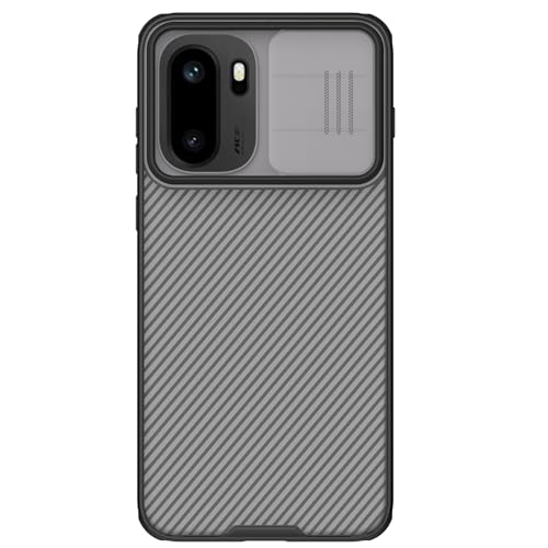 Image of PRITO Classic Series for OnePlus 15R (1+15R) Back Case with Camera Cover, [Camera Protector] [Scratch-Resistant] [360 Full Protection] Shockproof Slim Phone Case - PC+TPU (Transparent Black, 1+15 R)