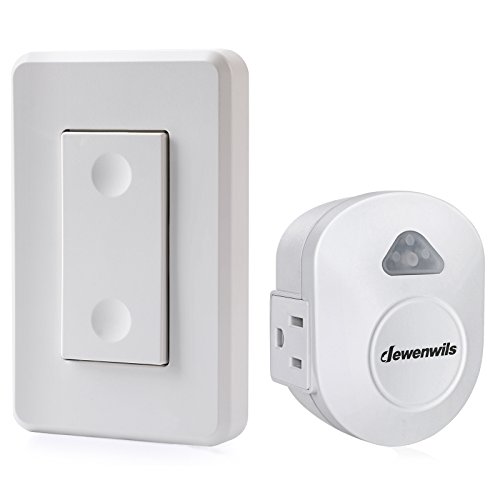 DEWENWILS Wireless Light Switch Remote Control Outlet, Remote Power Wall Switch for Lamps