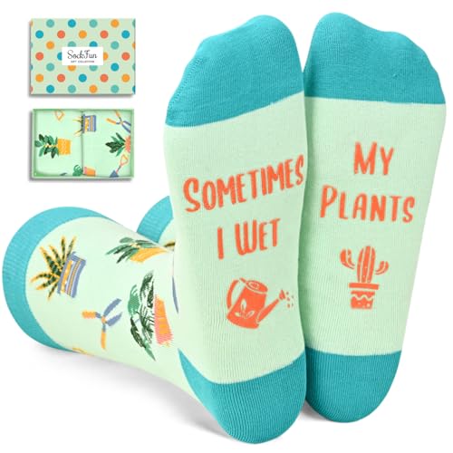 Plant Gifts For Women - Gardening Socks For Nature...