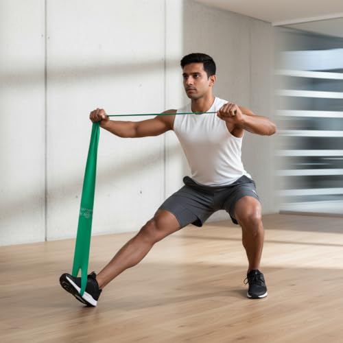 Image of TheraBand Professional Latex Resistance Band Loop for Lower Pilates, Crossfit, Yoga, Toning, Stretching, Physical Therapy, Strength Training Without Weights, Portable Fitness, and Core Fitness (Green)