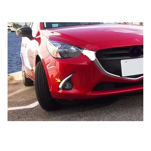 Paupières masque front phare chromé ABS premium pour Mazda2 2015-2019