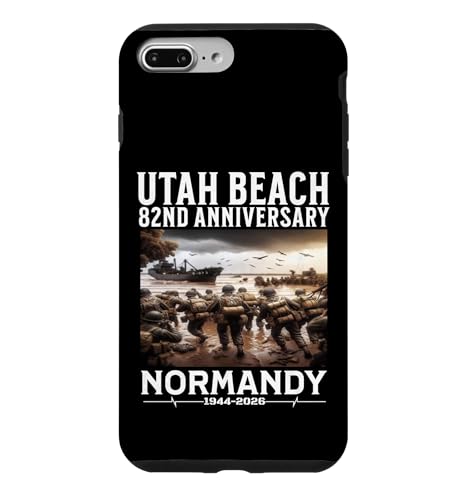 D-day 2026 82nd Anniversary Normandy D-Day Omaha Beach 1944 �X�}�z�P�[�X iPhone 7 Plus/8 Plus �p