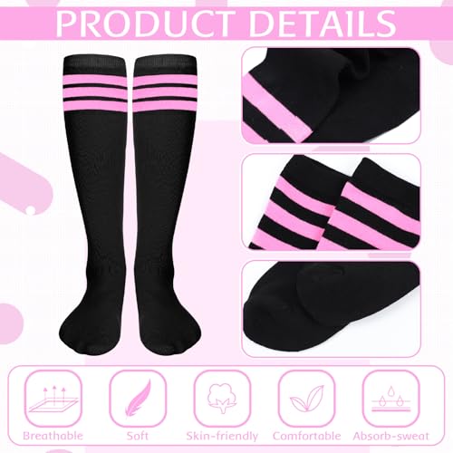 Image of Panitay 2 /12 /16 /24 Pairs Softball Soccer Socks Glitter Eye Black Stickers Team Spirit Accessories for Youth Women Sport Wear