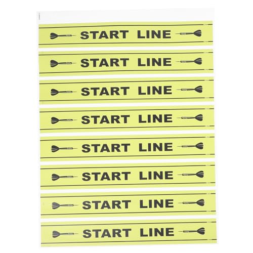 GANAZONO 1Sheet Throw Line Marker for Games Durable Ground Line Notice for Players for Parties and Game Nights Easy to See Low Light Conditions