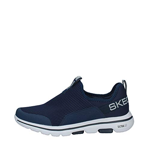 Tênis Go Walk 5 - Downdraft, Skechers, Masculino, Azul Escuro/Cinza Escuro, 41
