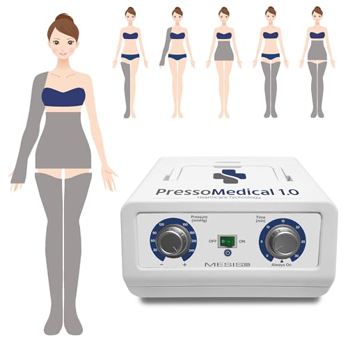 MESIS PressoMedical 1.0 pressothérapie médicale équipement Pro (avec 2 bottes, Kit Slim Body, 1 brassard)