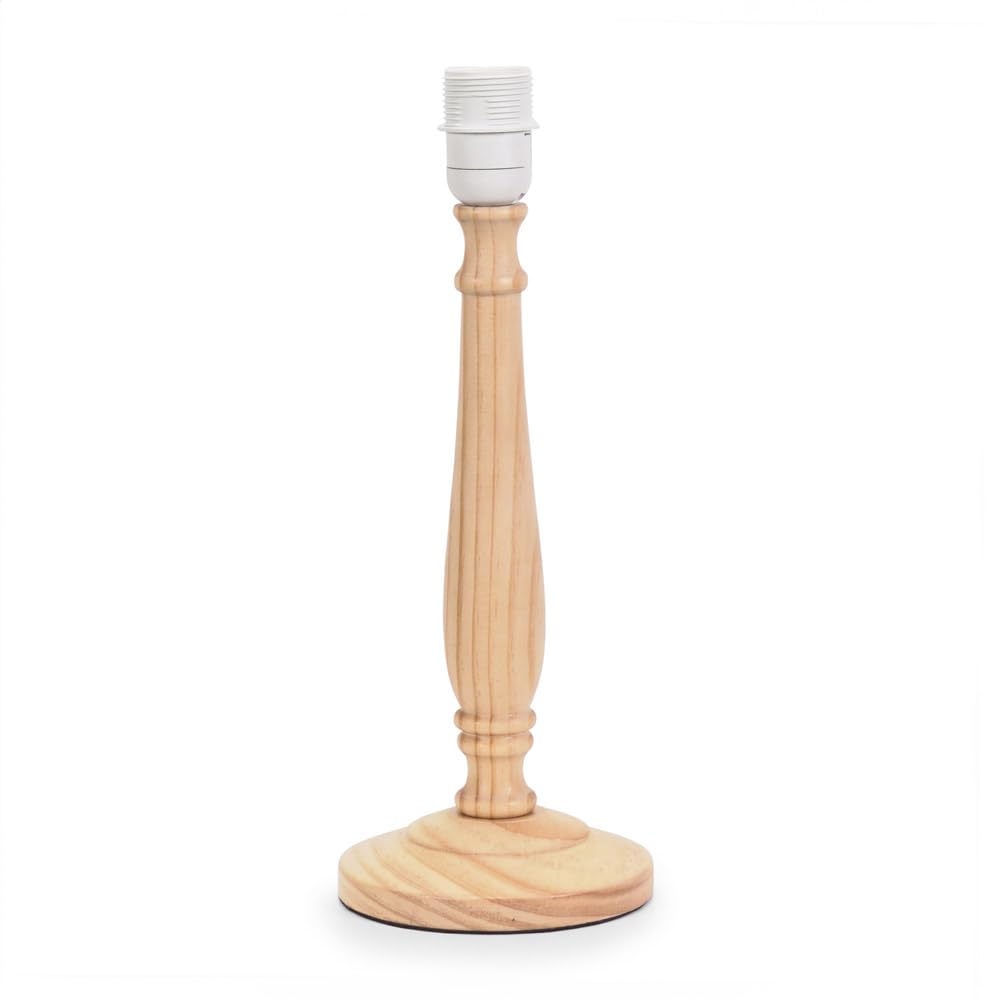 Valuelights Natural | Traditional Light Wood Candlestick Table Lamp Base For Living Room Bedroom | Table Lamps, Home Décor & Improvement Essential