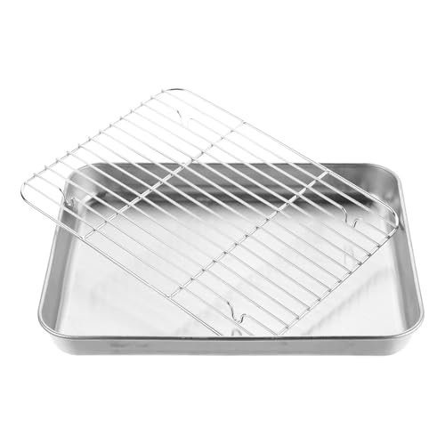 Plaque de cuisson en acier inoxydable et grille de refroidissement pour biscuits et pain