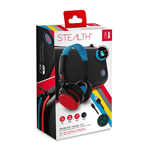 Sponsored Ad – Stealth Hard Shell Travel Accessory Kit Compatible with Nintendo Switch, Lite & OLED Including Headset and Premium Quality Braided USB-C Charging Cable