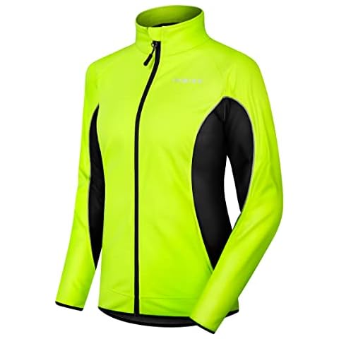 Chaqueta INBIKE Mujer Invierno Softshell Impermeable (WJ802 Verde-L) Cover