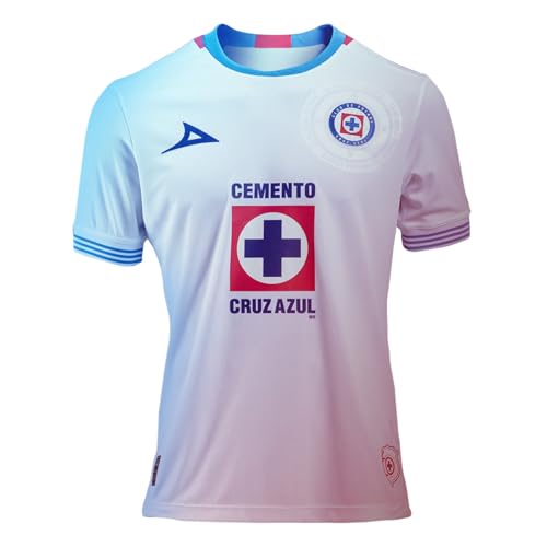 Pirma Cruz Azul 2024-2025 Away Jersey - Official Jersey (US Alpha 3X-Large Regular Regular White/Blue)