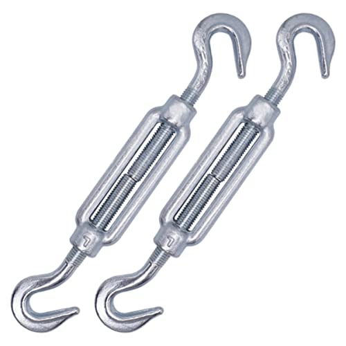 Produktbild von 3er Set 304 Edelstahl Spannschloss M12 – Verstellbar Von 300-455 Mm, Mit Haken, Für Zaun, Seil Und Industrie