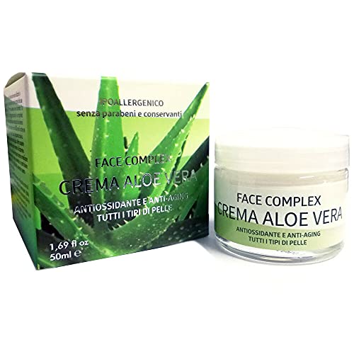 Face Complex - Crema aloe vera antiossidante e anti aging per tutti i tipi di pelle - 50ml 12m cod. L19817D
