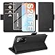 Handyhülle für Samsung Galaxy S20 FE Hülle mit Schutzfolie, Standfunktion Kartenfach Wallet Premium Leder Schutzhülle S20 FE 4G/5G Flip Case Cover Stoßfeste Klapphülle (Schwarz)
